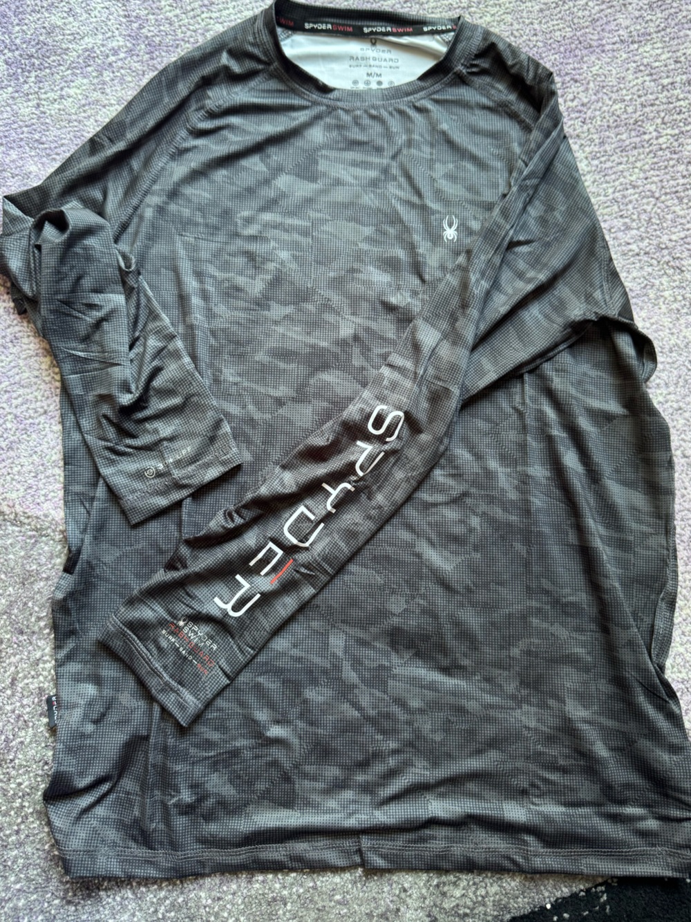 NEW Spyder Men’s Black Long-Sleeve Performance Tee